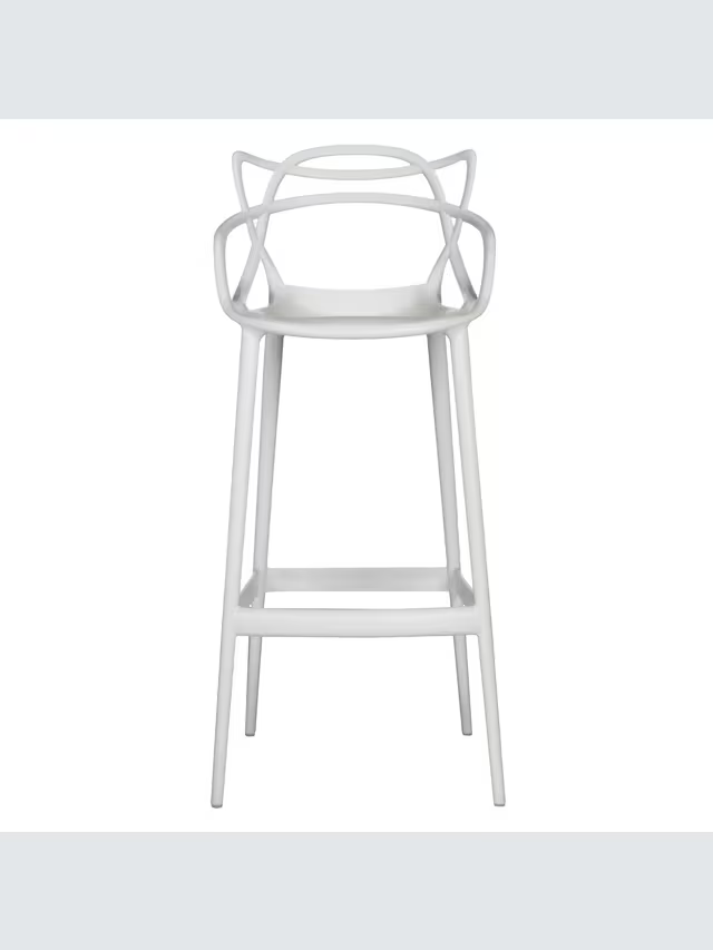 Kartell Philippe Starck for Kartell Masters Bar Stool, White