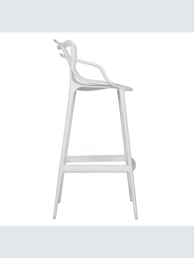 Kartell Philippe Starck for Kartell Masters Bar Stool, White