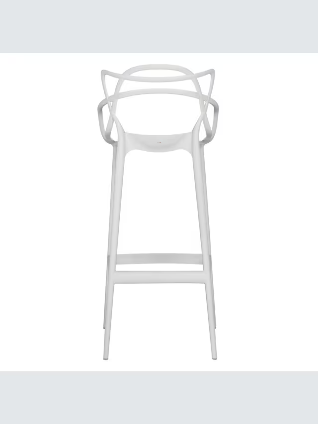 Kartell Philippe Starck for Kartell Masters Bar Stool, White