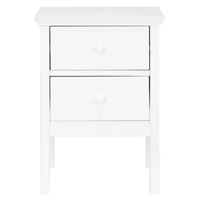 John Lewis Wilton 2 Drawer Bedside Cabinet White Storage