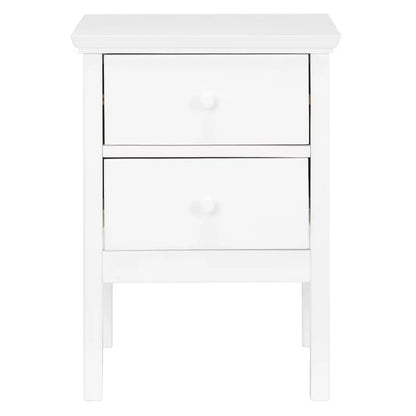 John Lewis Wilton 2 Drawer Bedside Cabinet White