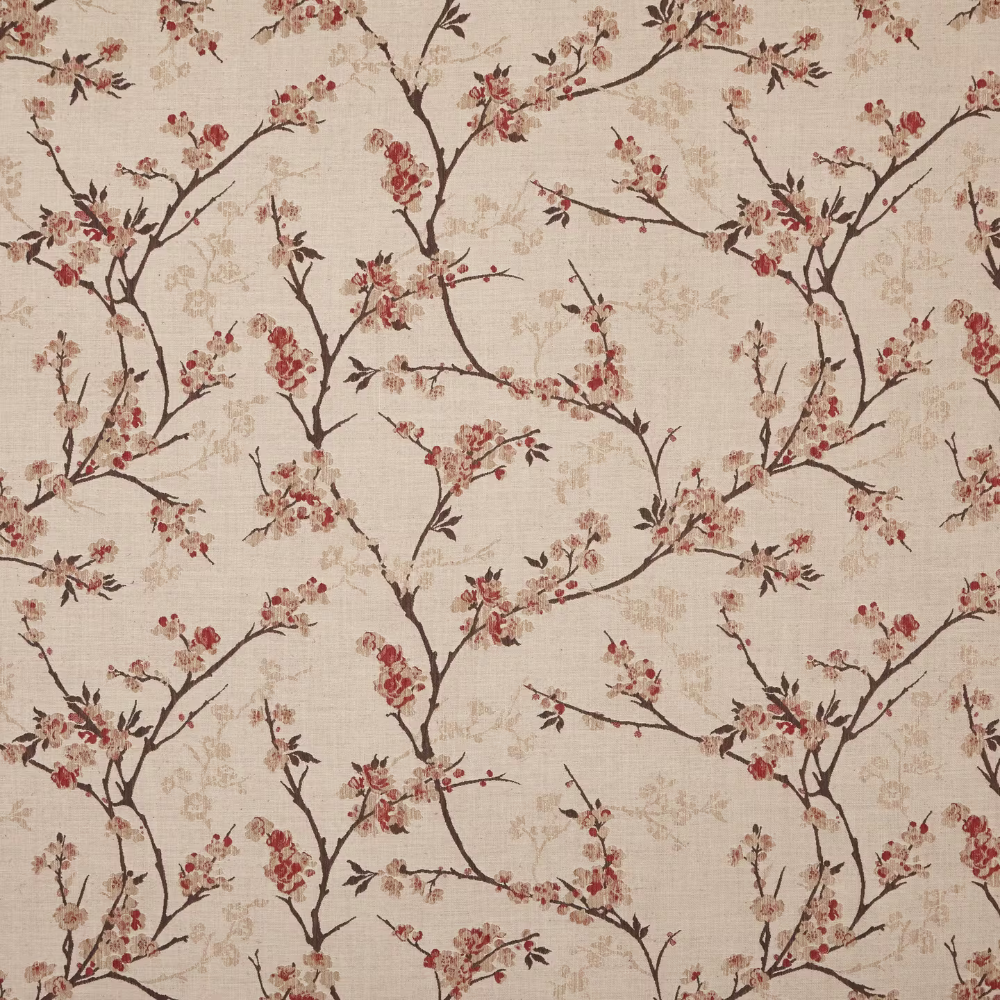 John Lewis Blossom Weave Furnishing Fabric, Russet 25 meters
