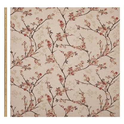 John Lewis Blossom Weave Furnishing Fabric, Russet 25 meters