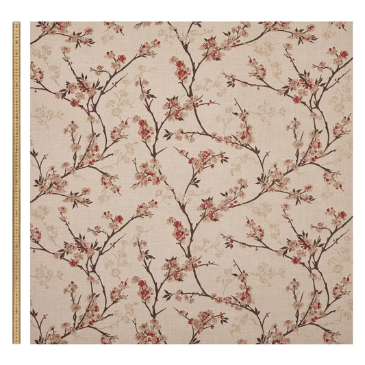 John Lewis Blossom Weave Furnishing Fabric, Russet 25 meters