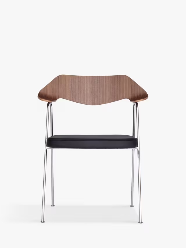 Case Robin Day 675 Chair Walnut and Chrome Frame