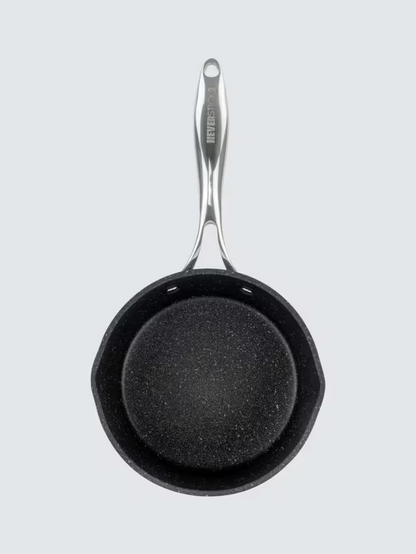 Eaziglide Neverstick2 Aluminium Non-Stick Saucepan Set with Lids, 3 Piece