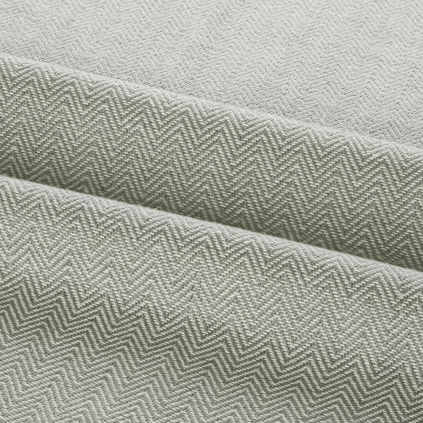 John Lewis Herringbone Furnishing Fabric, Slate 20 Meters