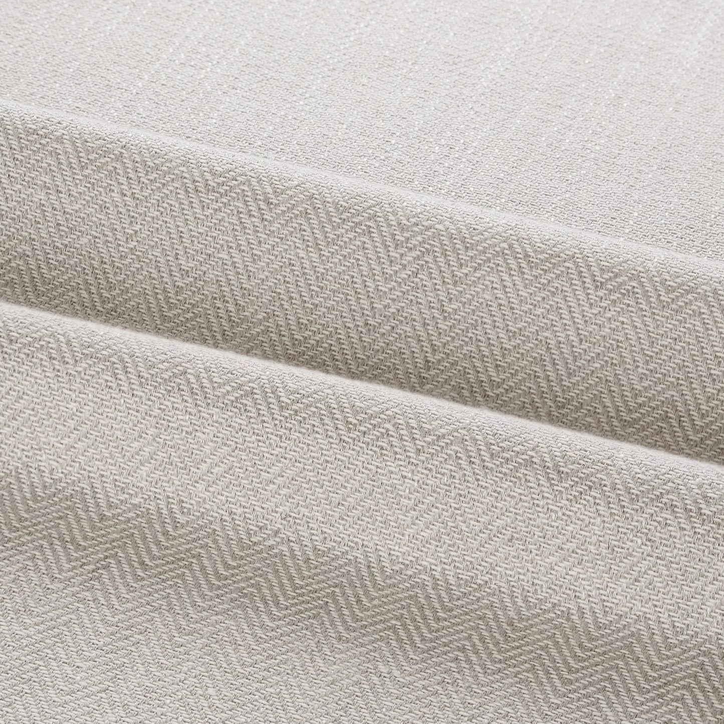 John Lewis Herringbone Furnishing Fabric, Mole 30 Meters