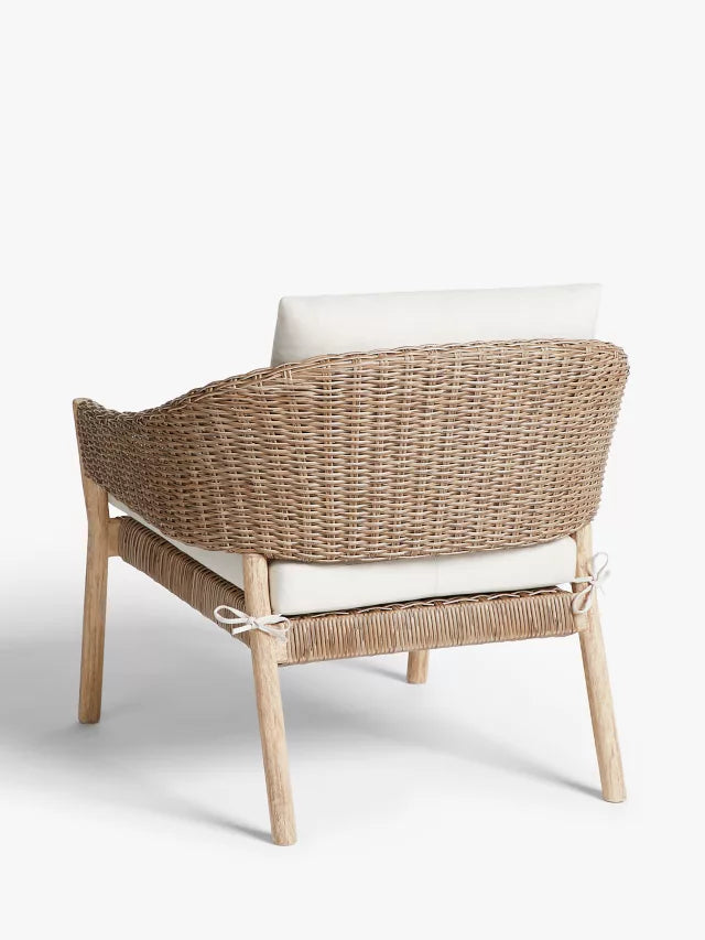 John Lewis Burford Garden Woven Lounging Chairs, Set of 1 , FSC-Certified (Acacia Wood), Natural