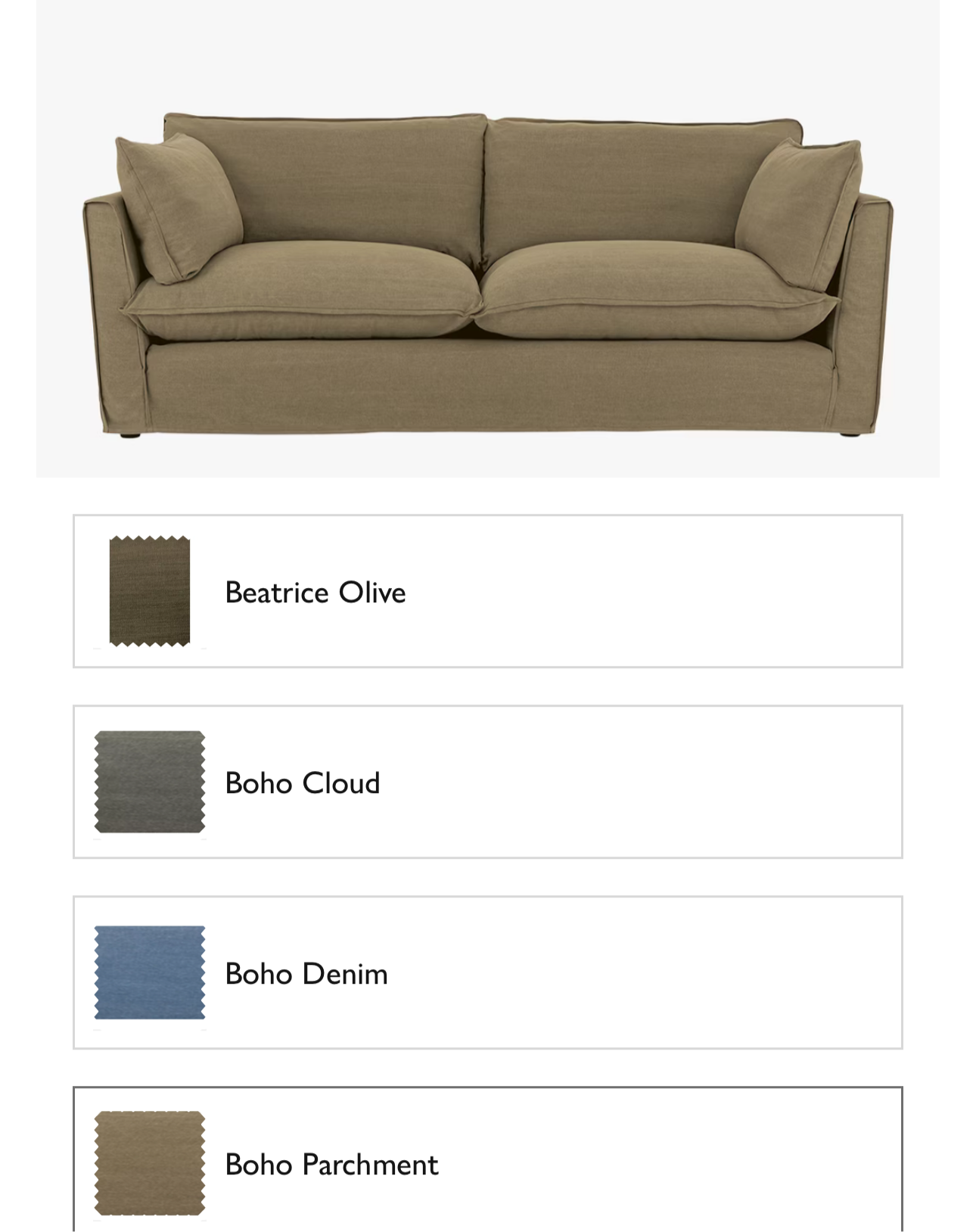 John Lewis x Sophie Conran Cocobella Large Sofa, Light Leg, Boho Parchment