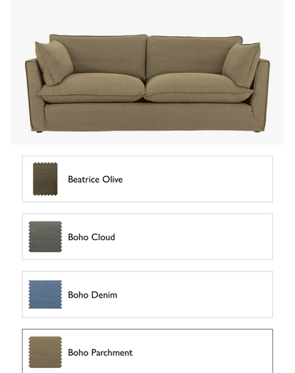 John Lewis x Sophie Conran Cocobella Large Sofa, Light Leg, Boho Parchment