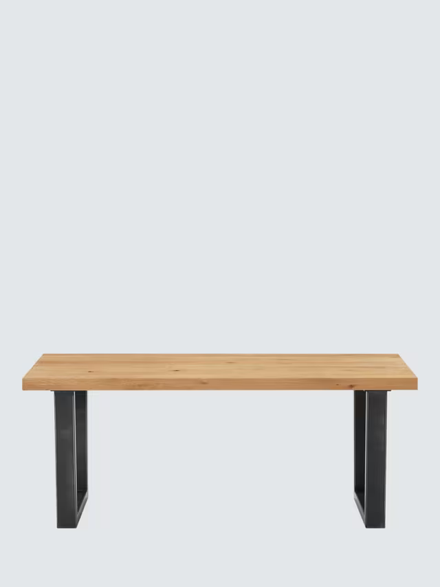 John Lewis Calia 2 Seater Dining Bench Solid Oak