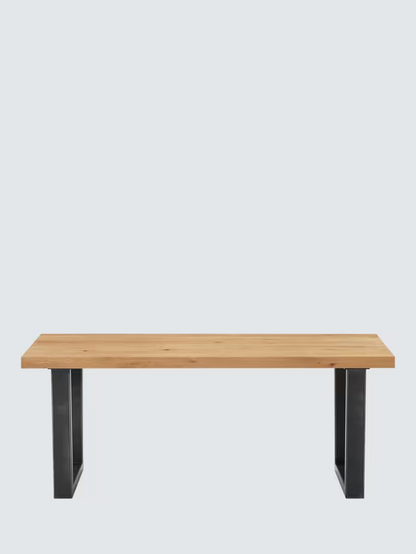 John Lewis Calia 2 Seater Dining Bench Solid Oak