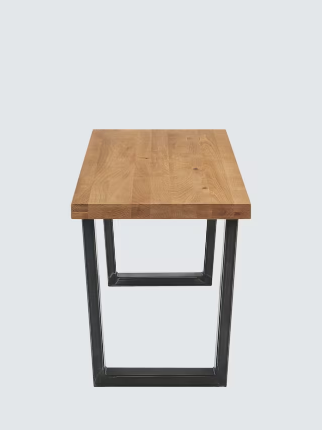 John Lewis Calia 2 Seater Dining Bench Solid Oak