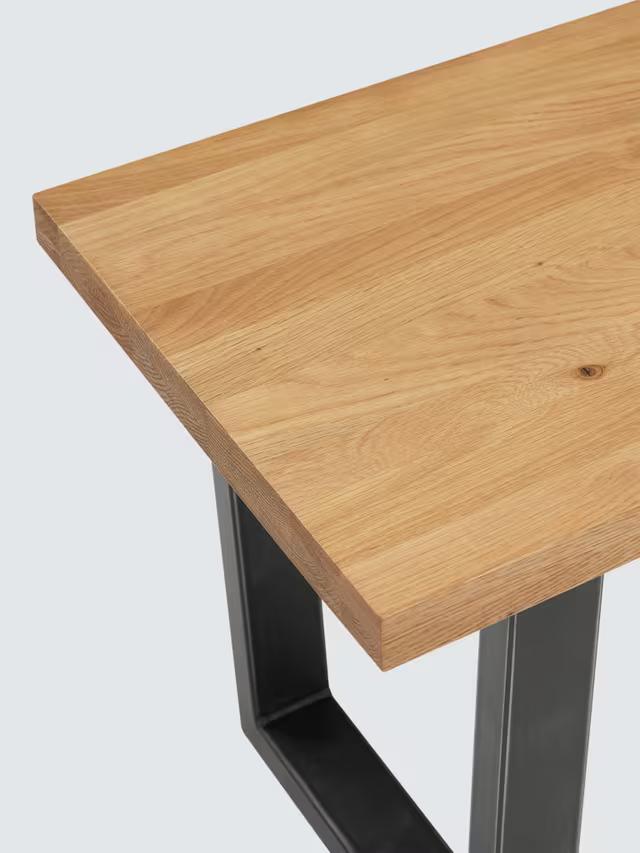 John Lewis Calia 2 Seater Dining Bench Solid Oak