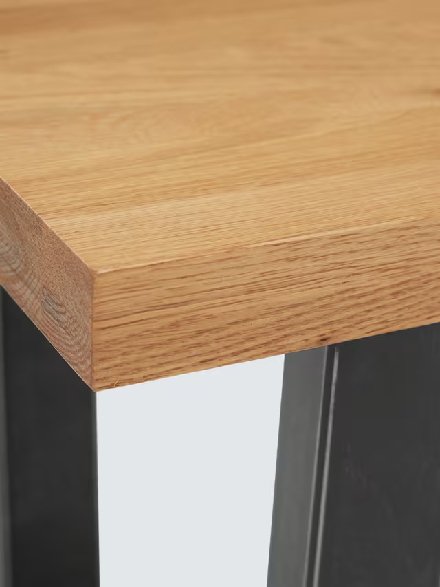 John Lewis Calia 2 Seater Dining Bench Solid Oak