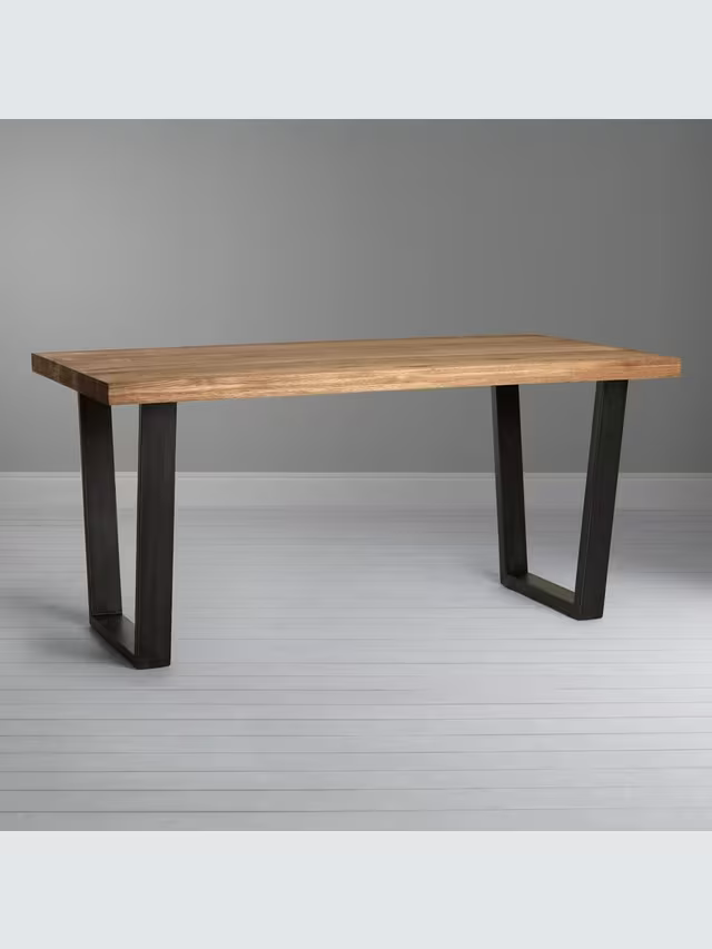 John Lewis Calia 6 Seater Dining Table, Solid Oak