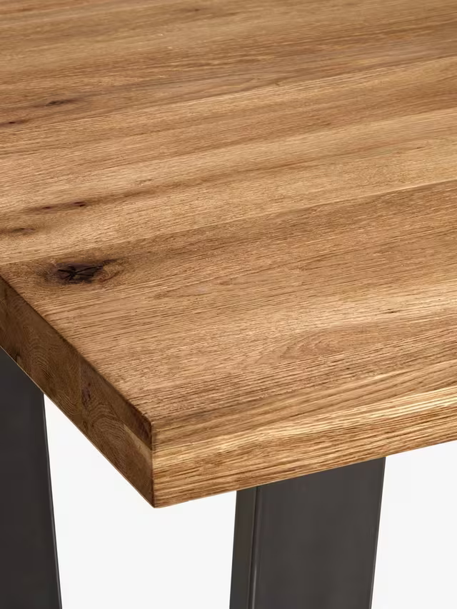 John Lewis Calia 6 Seater Dining Table, Solid Oak