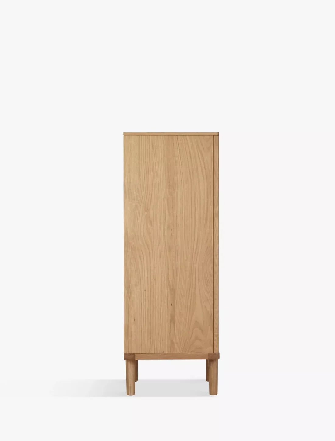 John Lewis Bow 5 Drawer Tallboy Chest, Natural Storage