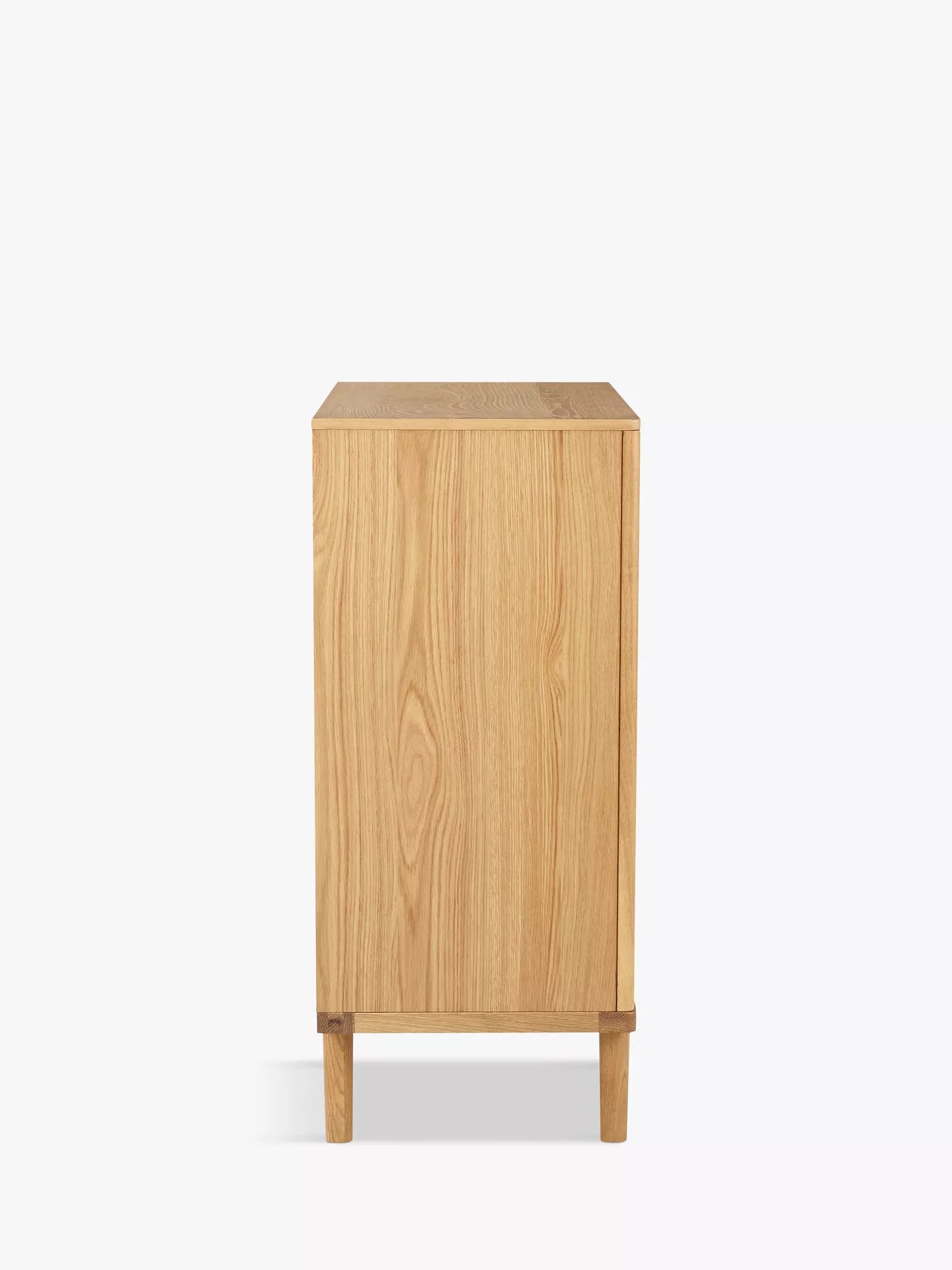 John Lewis Bow 4 Drawer Chest, Natural