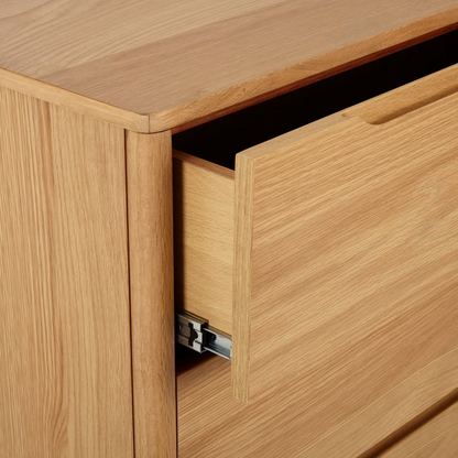 John Lewis Bow 4 Drawer Chest, Natural