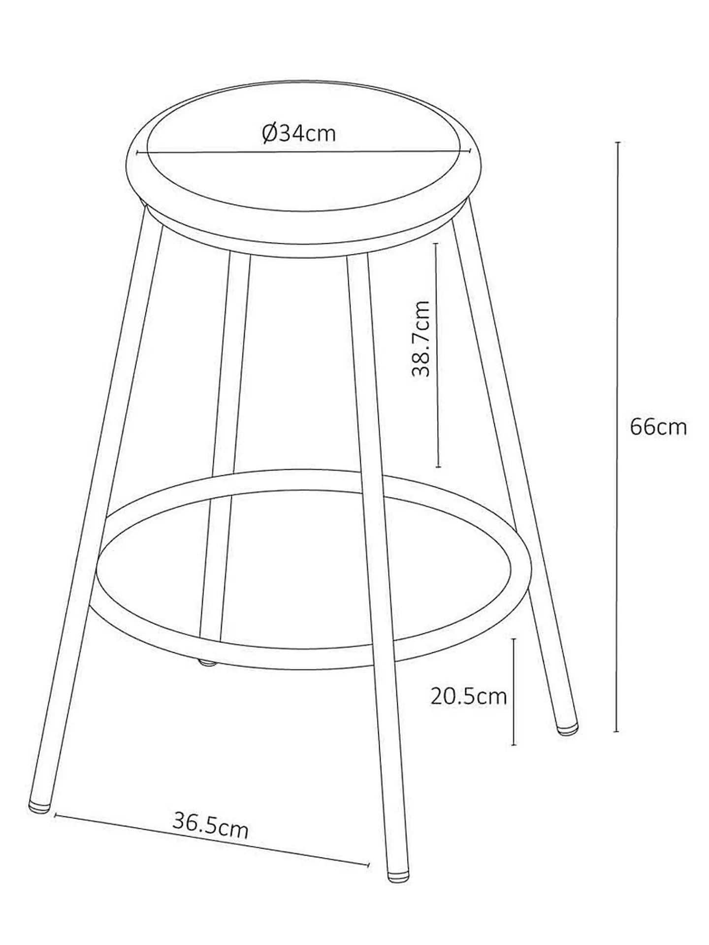 John Lewis Calia Bar Stool  Oak