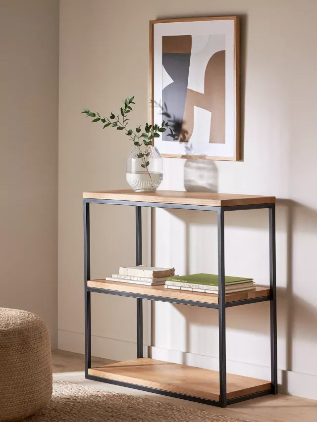 John Lewis Calia Low Shelving Unit, Oak