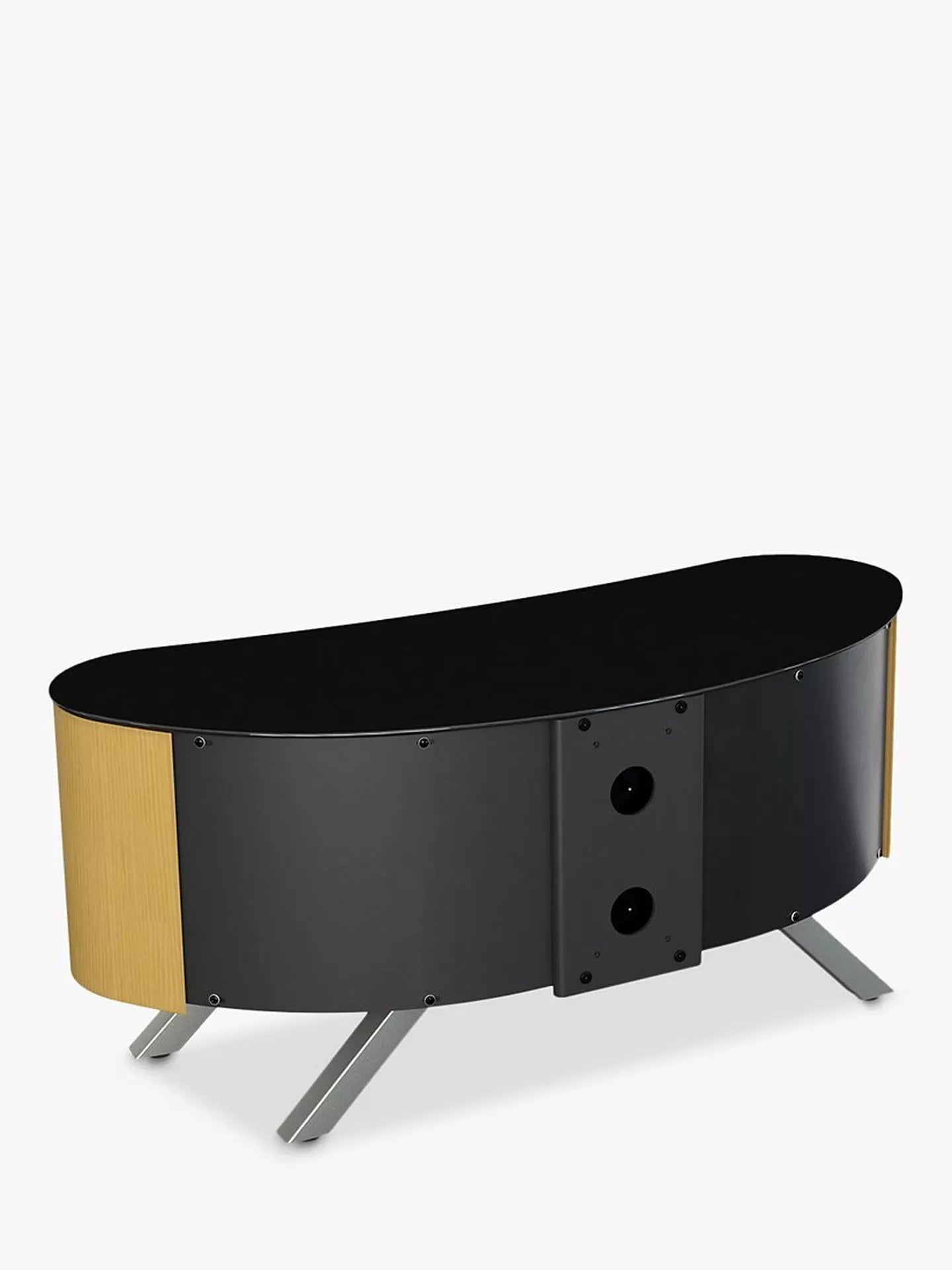 AVF Affinity Premium 1150 Bay Curved TV Stand For TVs Up To 55", Oak