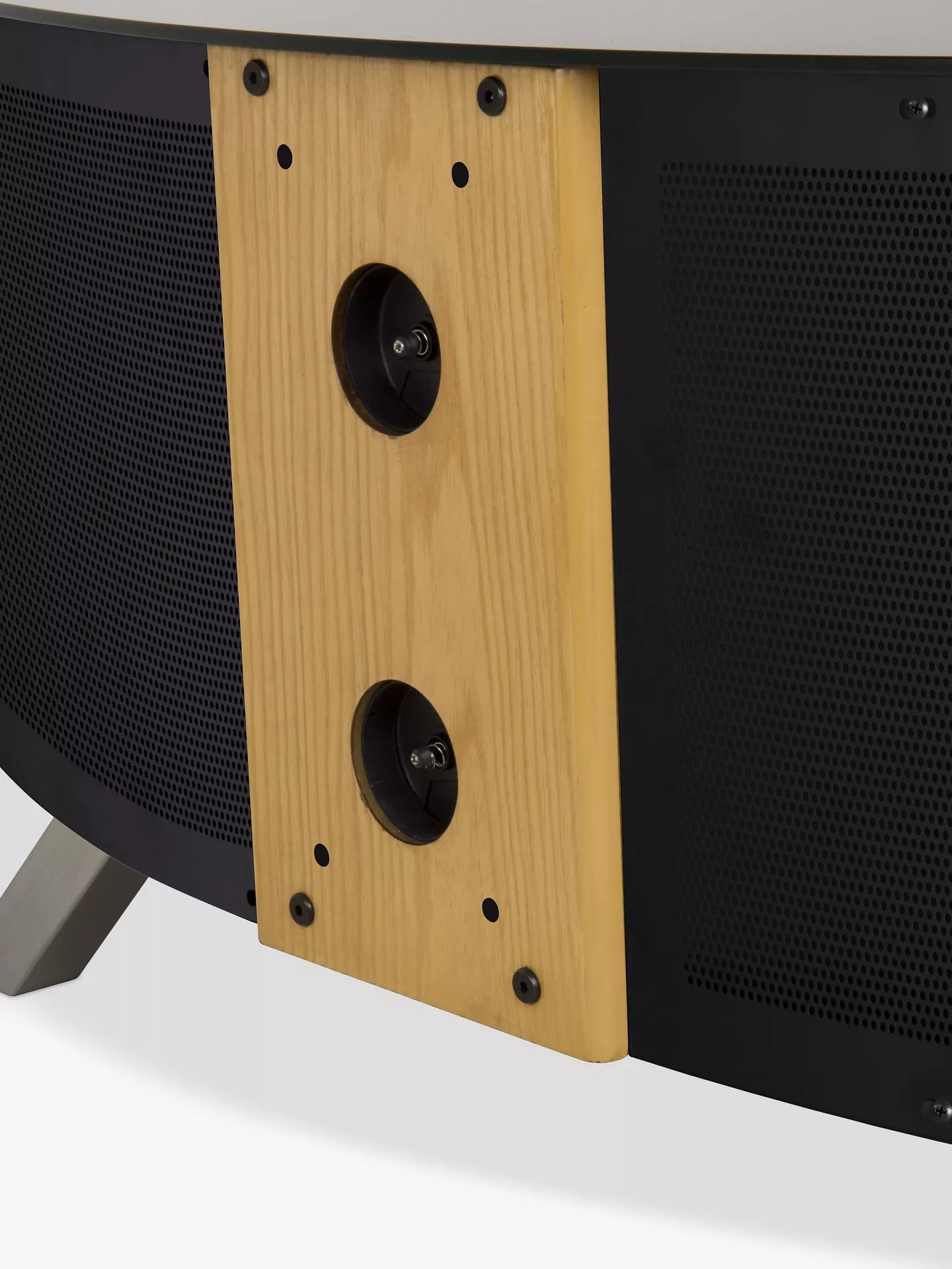 AVF Affinity Premium 1150 Bay Curved TV Stand For TVs Up To 55", Oak