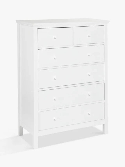 John Lewis ANYDAY Wilton 6 Drawer Chest White