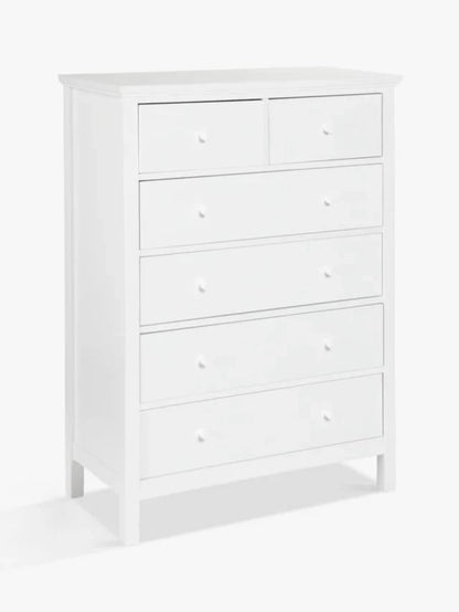 List John Lewis ANYDAY Wilton 6 Drawer Chest White CHECK CODE
