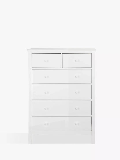 John Lewis Chest of Drawers 6 Drawer Chest White