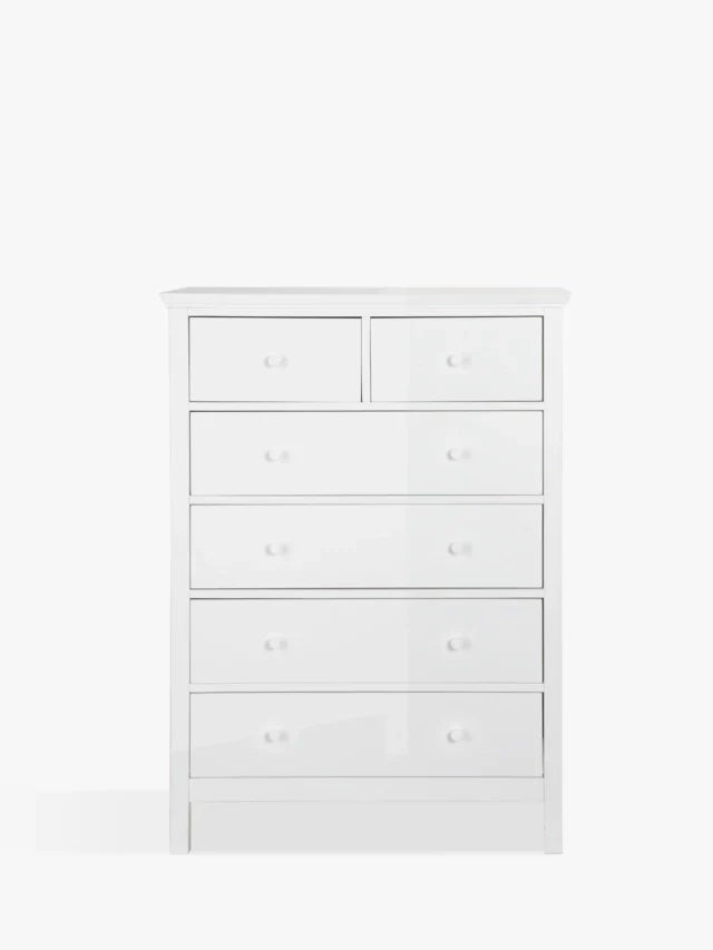 John Lewis ANYDAY Wilton 6 Drawer Chest White