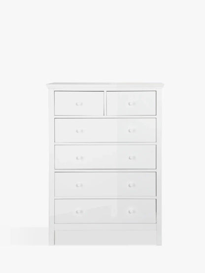 John Lewis ANYDAY Wilton 6 Drawer Chest White
