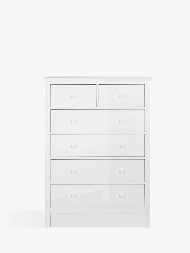 List John Lewis ANYDAY Wilton 6 Drawer Chest White CHECK CODE