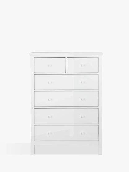 List John Lewis ANYDAY Wilton 6 Drawer Chest White CHECK CODE