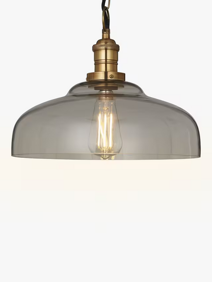 John Lewis Clyde Glass Pendant Ceiling Light, Clear
