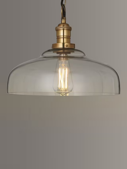 John Lewis Clyde Glass Pendant Ceiling Light, Clear