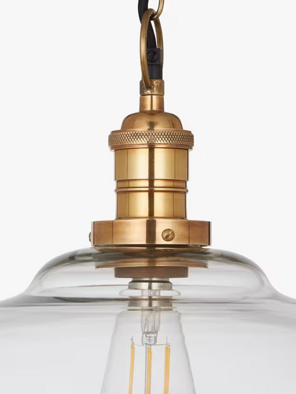 John Lewis Clyde Glass Pendant Ceiling Light, Clear