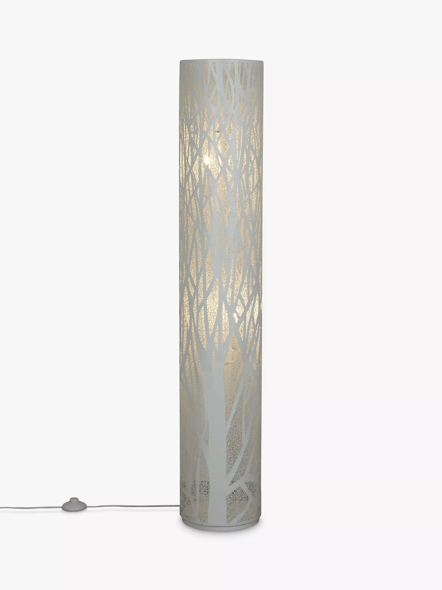John Lewis Devon Floor Lamp, White