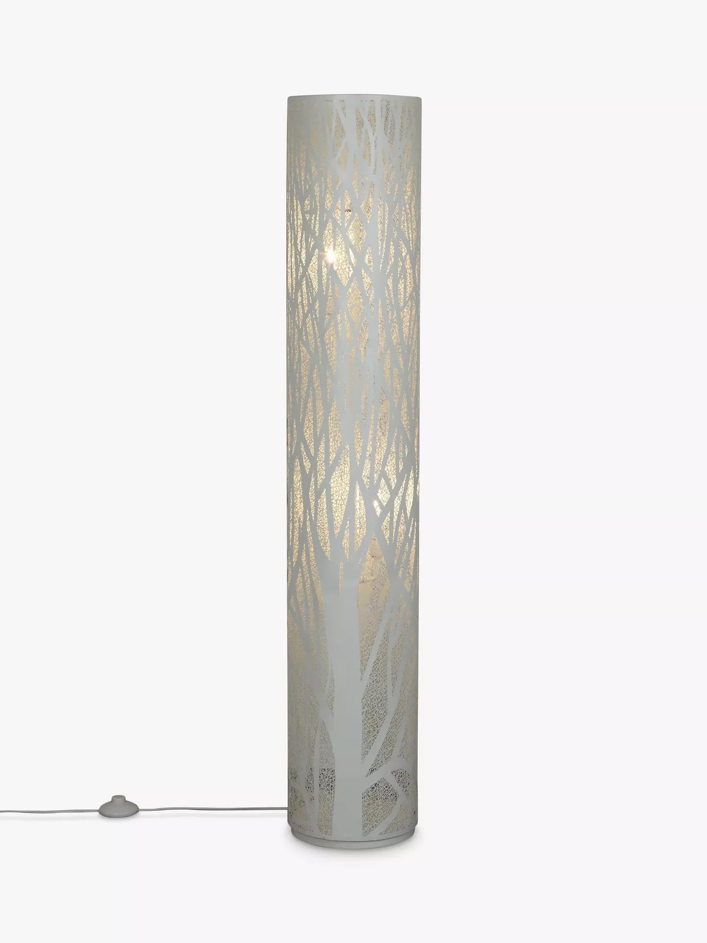 John Lewis Devon Floor Lamp, White