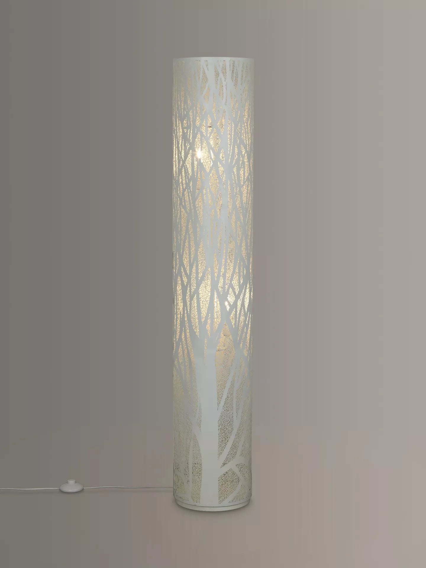 John Lewis Devon Floor Lamp, White