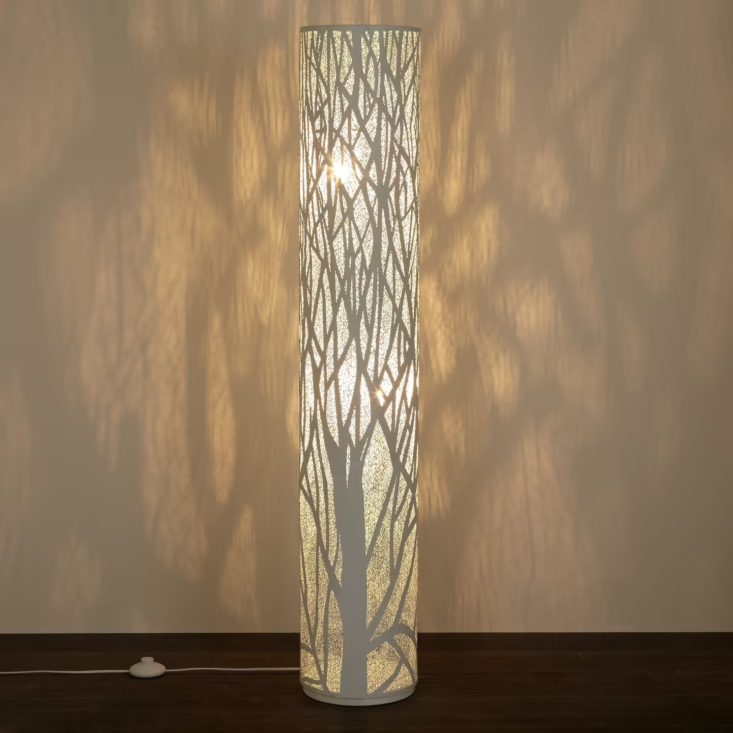 John Lewis Devon Floor Lamp, White