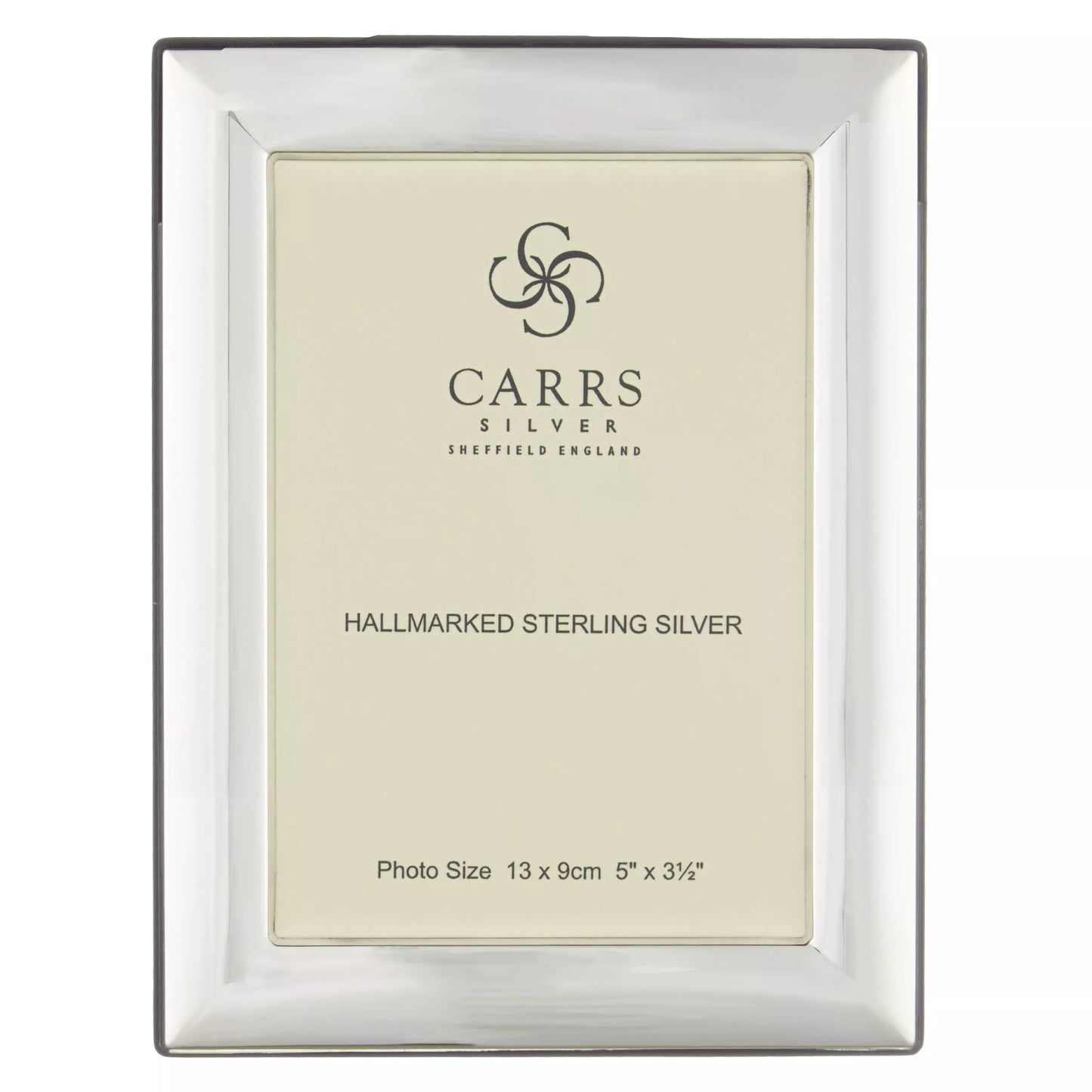 Carrs Berkeley Plain Photo Frame, Sterling Silver, 3.5 x 5" (9 x 13cm)