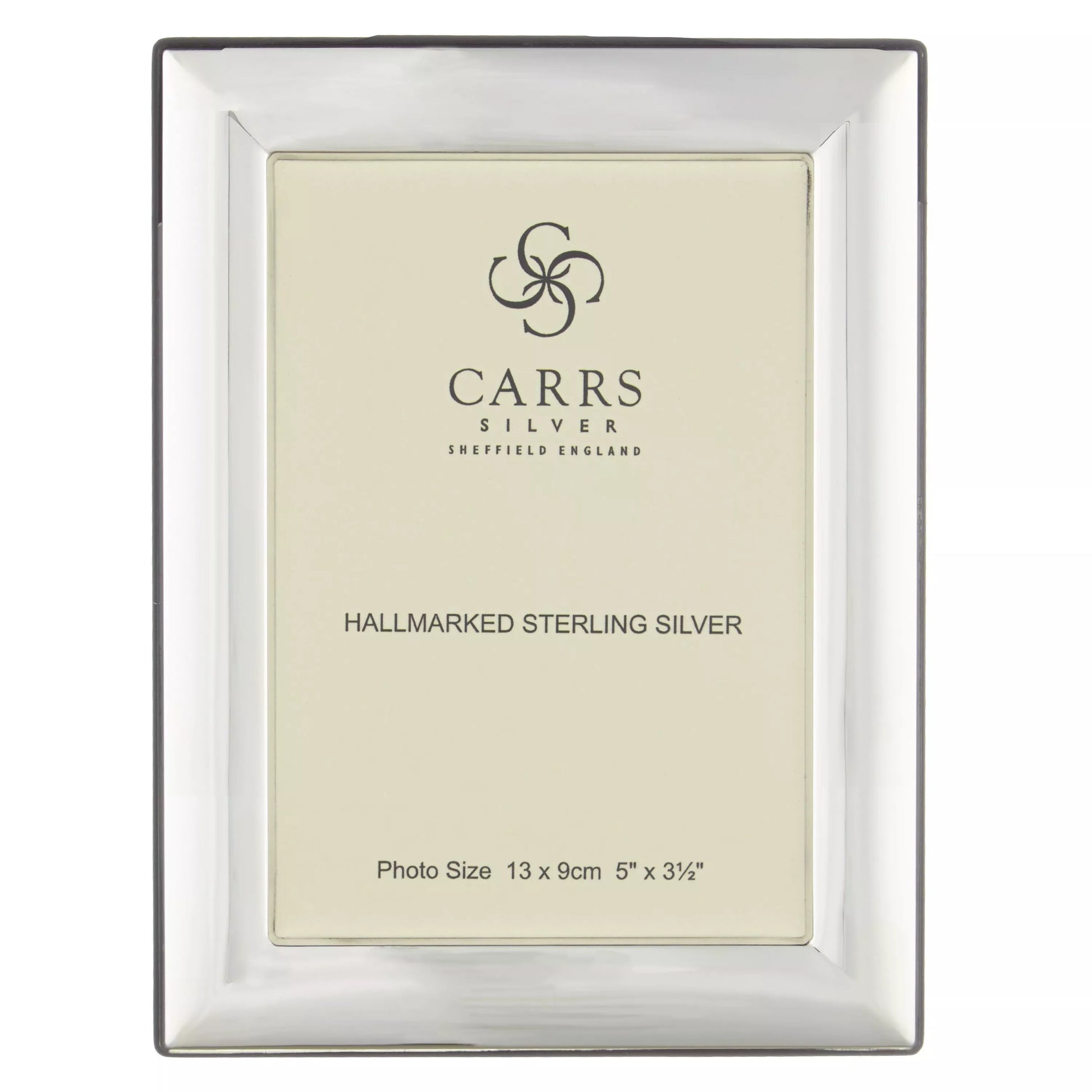 Carrs Berkeley Plain Photo Frame, Sterling Silver, 3.5 x 5" (9 x 13cm)