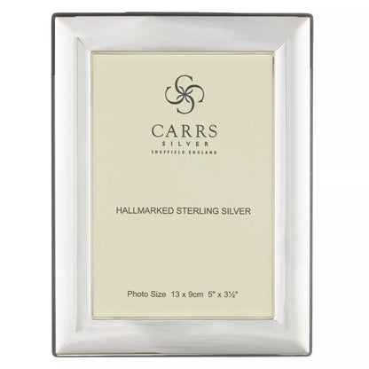 Carrs Berkeley Plain Photo Frame, Sterling Silver, 3.5 x 5" (9 x 13cm)