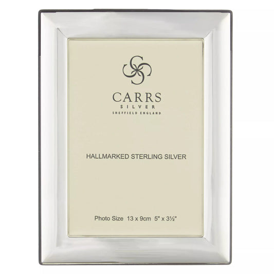 Carrs Berkeley Plain Photo Frame, Sterling Silver, 3.5 x 5" (9 x 13cm)
