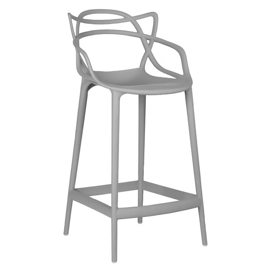 Kartell Philippe Starck for Kartell Masters Bar Stool, Grey