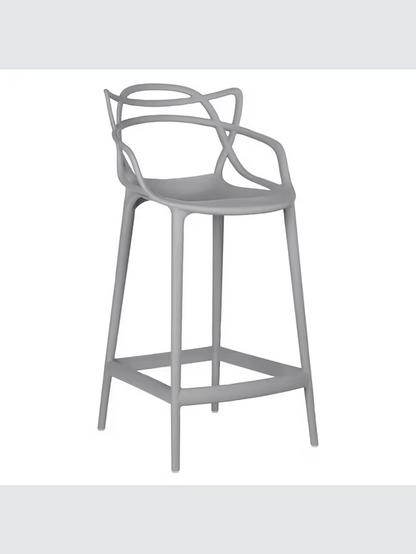 Kartell Philippe Starck for Kartell Masters Bar Stool, Grey