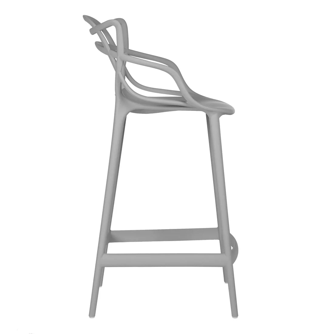 Kartell Philippe Starck for Kartell Masters Bar Stool, Grey Kitchen Dining